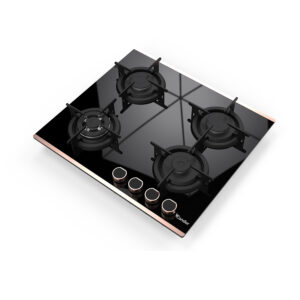 Table de Cuisson Encastrable Verre Noir 4 Feux Rigati3 |CTE64W-RG3GB|