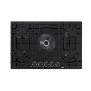 Table de Cuisson Cncastrable  Verre Noir 5 Feux Vanilla |CTE85W-VN2GB|
